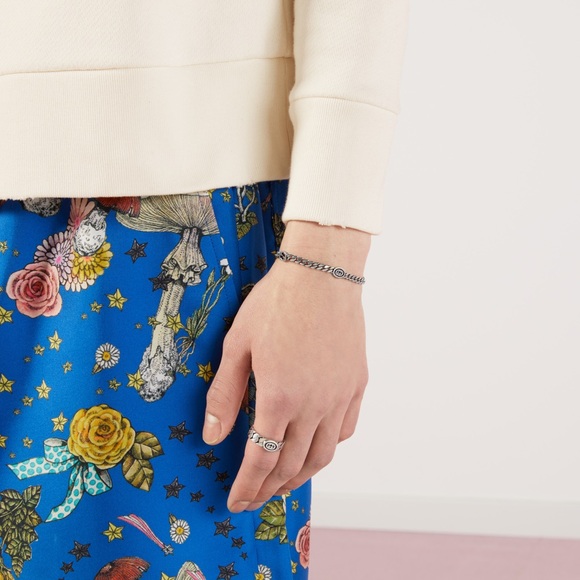 GUCCI Interlocking G Bracelet Argento - Picture 16 of 16